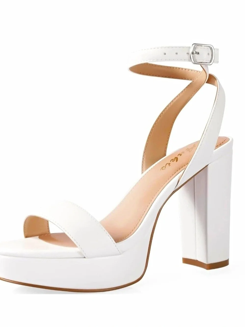 Ankis Platform Chunky Heels 4 Inches Size 8